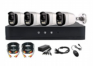 קיט מצלמות DVR 8 ערוצים 4 מצלמות צינור 5MP צבעוני בלילה + דיסק 1T קיט מצלמות DVR 8 ערוצים 4 מצלמות צינור 5MP צבעוני בלילה + דיסק 1T