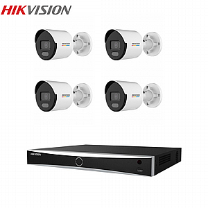 קיט 4 מצלמות IP צינור Hikvision ColorVu 4MP כולל מערכת הקלטה NVR 4CH DS-7604NXI-K1. קיט 4 מצלמות IP צינור Hikvision ColorVu 4MP כולל מערכת הקלטה NVR 4CH DS-7604NXI-K1.