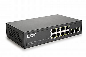 מתג תקשורת 8 פורטים UCY 4 PORT POE+ 60W 10/100/1000 GS1008P+ מתג תקשורת 8 פורטים UCY 4 PORT POE+ 60W 10/100/1000 GS1008P+