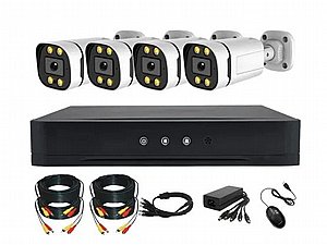 קיט מצלמות DVR 8 ערוצים 4 מצלמות צינור 5MP צבעוני בלילה + דיסק 1T קיט מצלמות DVR 8 ערוצים 4 מצלמות צינור 5MP צבעוני בלילה + דיסק 1T