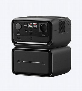 תחנת כח ECOFLOW RIVER PLUS 3 MAX 600-1200W, קיבולת 858WH תחנת כח ECOFLOW RIVER PLUS 3 MAX 600-1200W, קיבולת 858WH