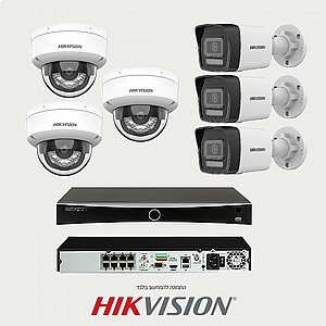  6  IP    4MP    HIKVISION NVR 8CH + 8POE